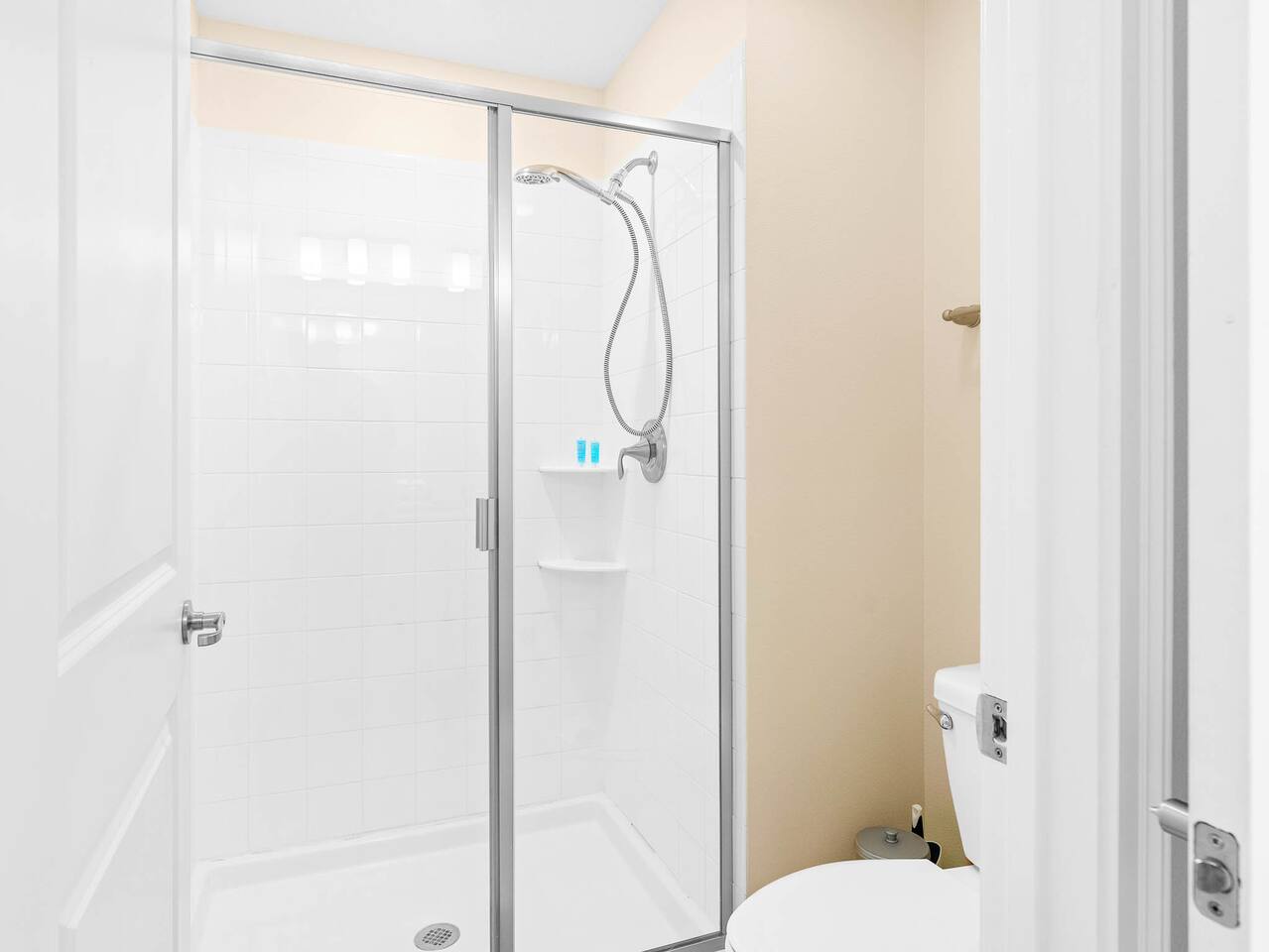 Bathroom Bliss: Modern shower and sleek finishes create a refreshing retreat aft