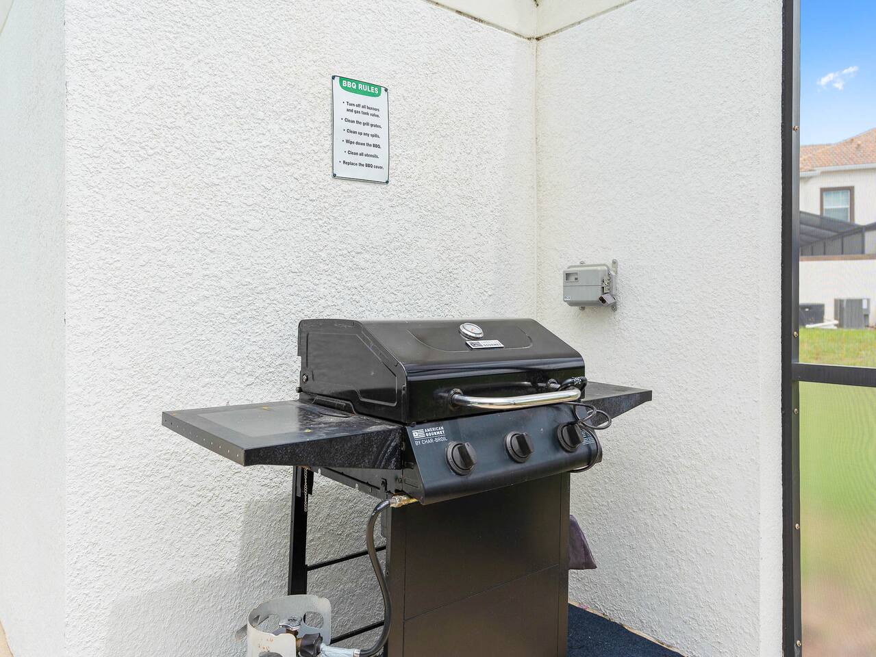 Outdoor BBQ Area: Sizzle up your favorite meals and enjoy alfresco dining in the