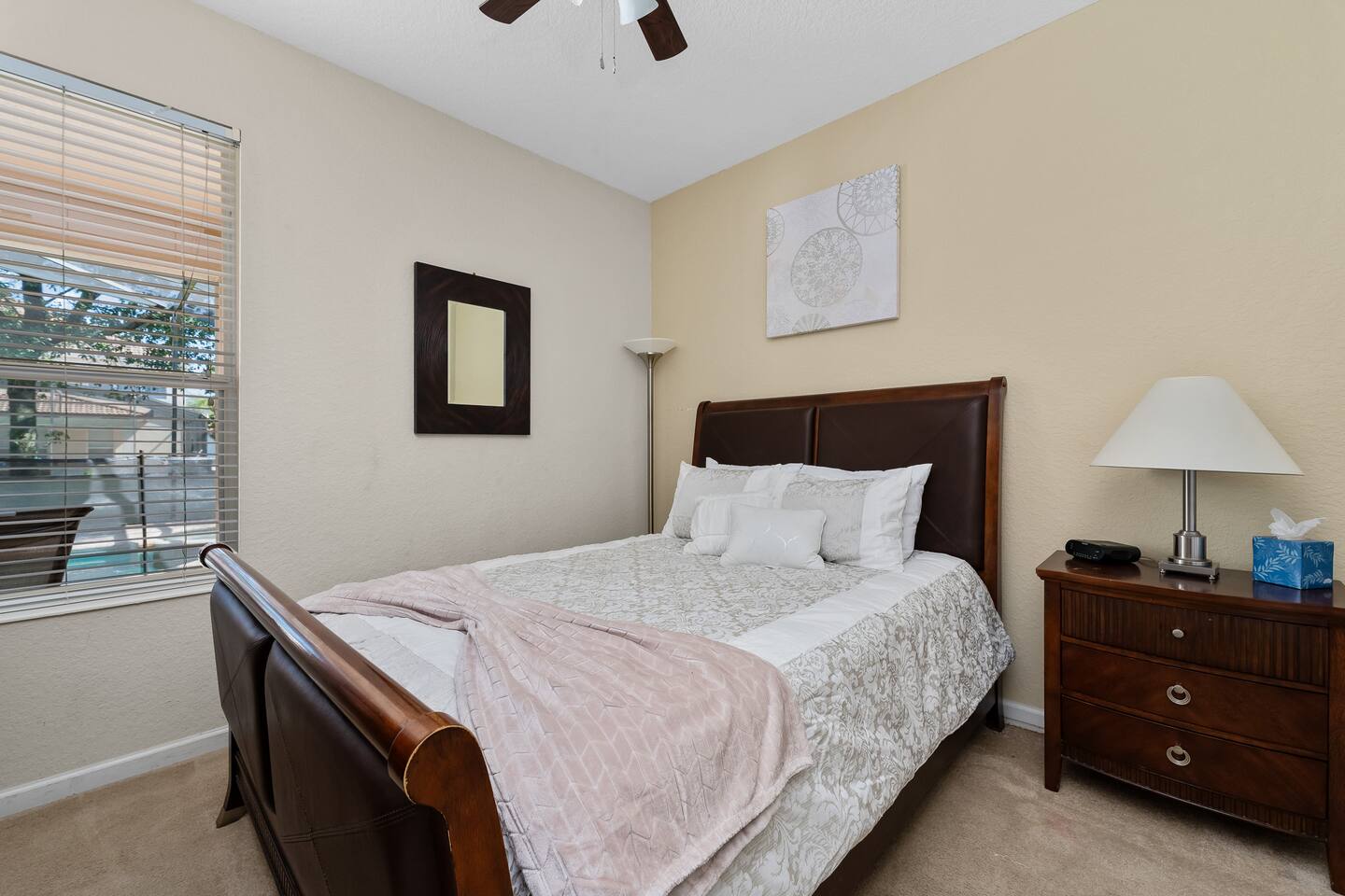 Beautifully appointed space with natural light and stylish decor