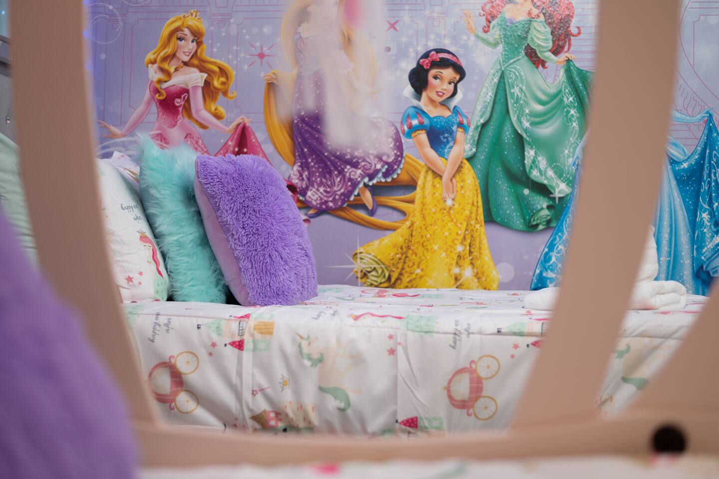 Finely designed princess room for the kiddos (or adults!).