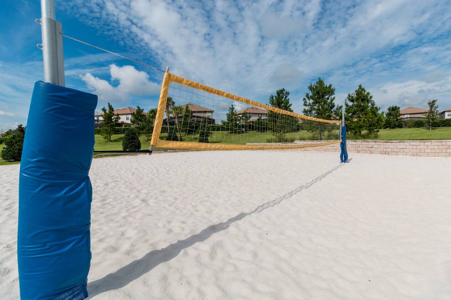 Sand volleyball court at the resort recreation area