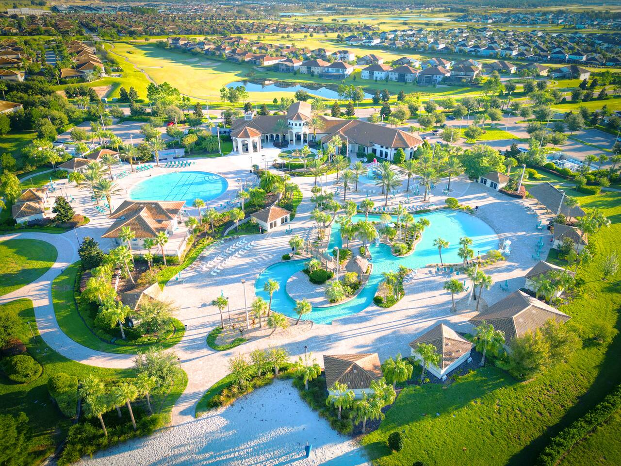 Aerial view of paradise! Enjoy serene moments in the Quiet Pool & Jacuzzi, drift