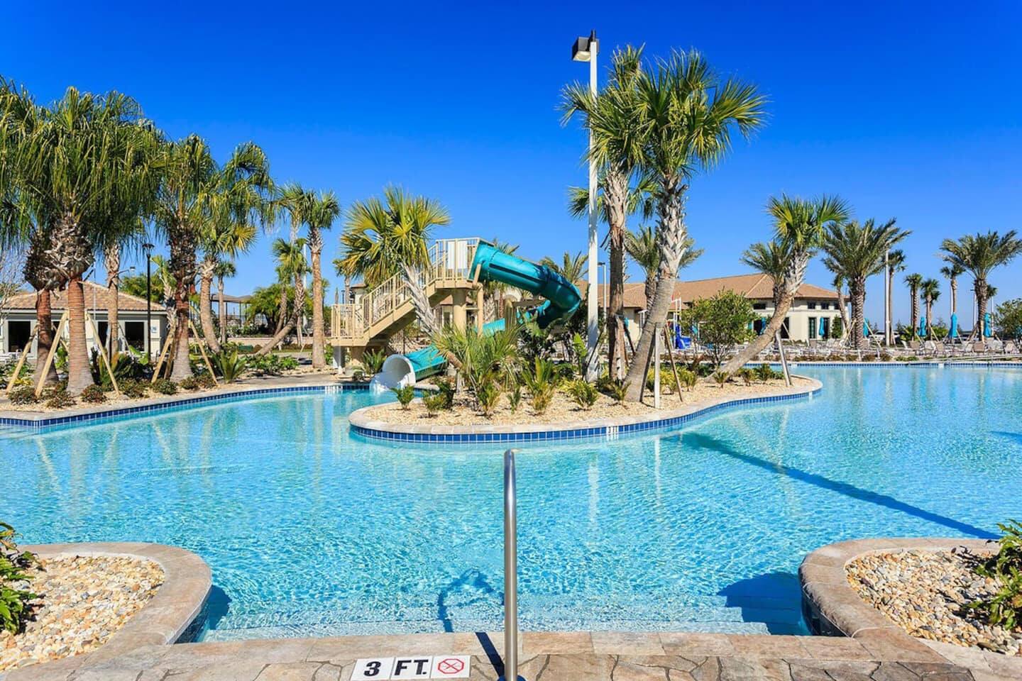 Waterslide at the oasis retreat you have access to.