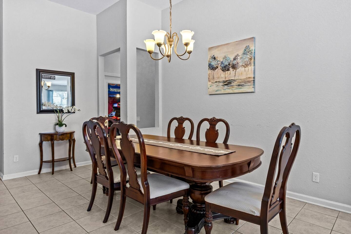 Chic Dining Area | Crafted wood furnishings for memorable meals.