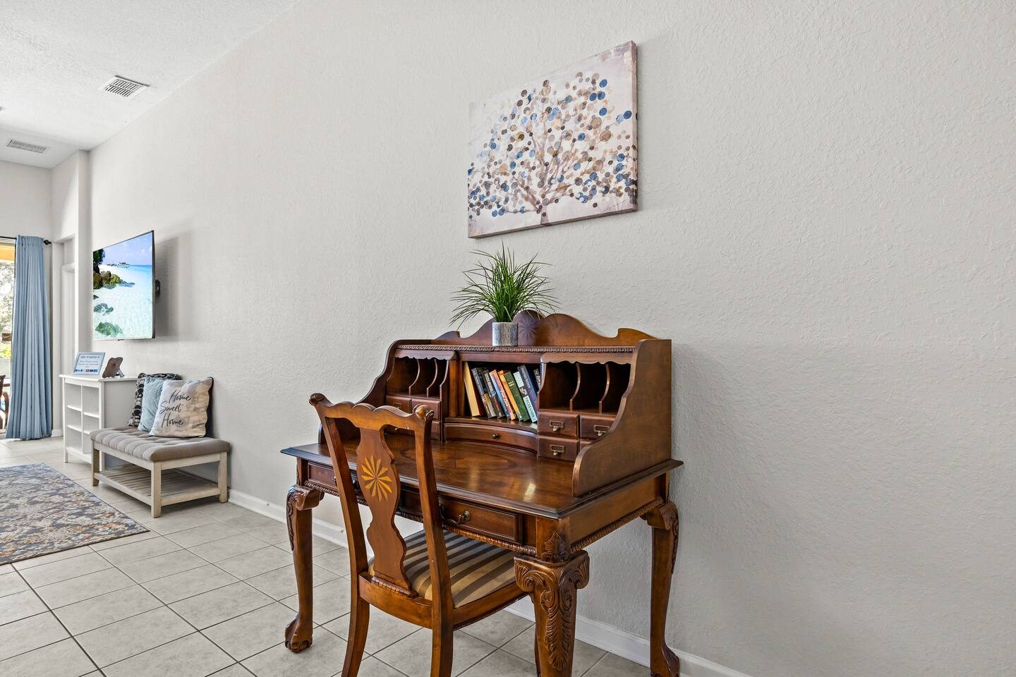 Writing Nook | A vibrant spot to dream, plan, or jot down memories.