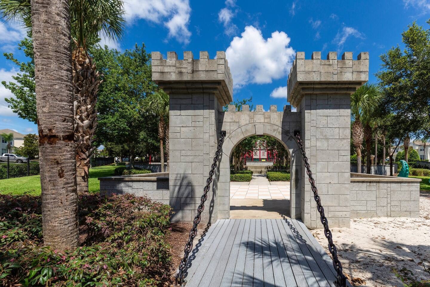 Castle Entrance: Step into your adventure through this enchanting gateway to fun