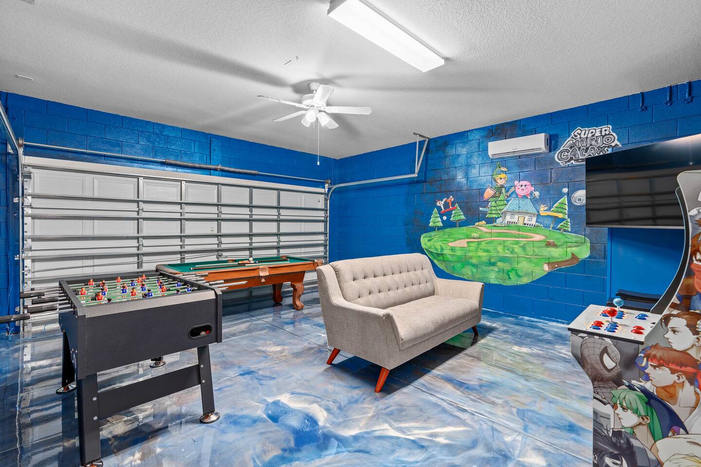 Foosball, pool, and retro arcade for unlimited fun!
