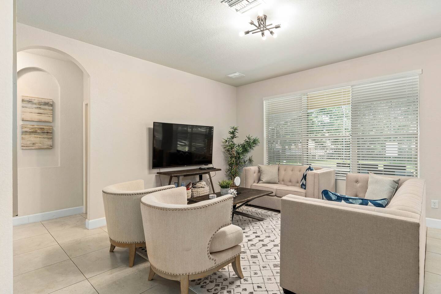 Bright & inviting space to unwind with stylish decor and sunlight-filled views!