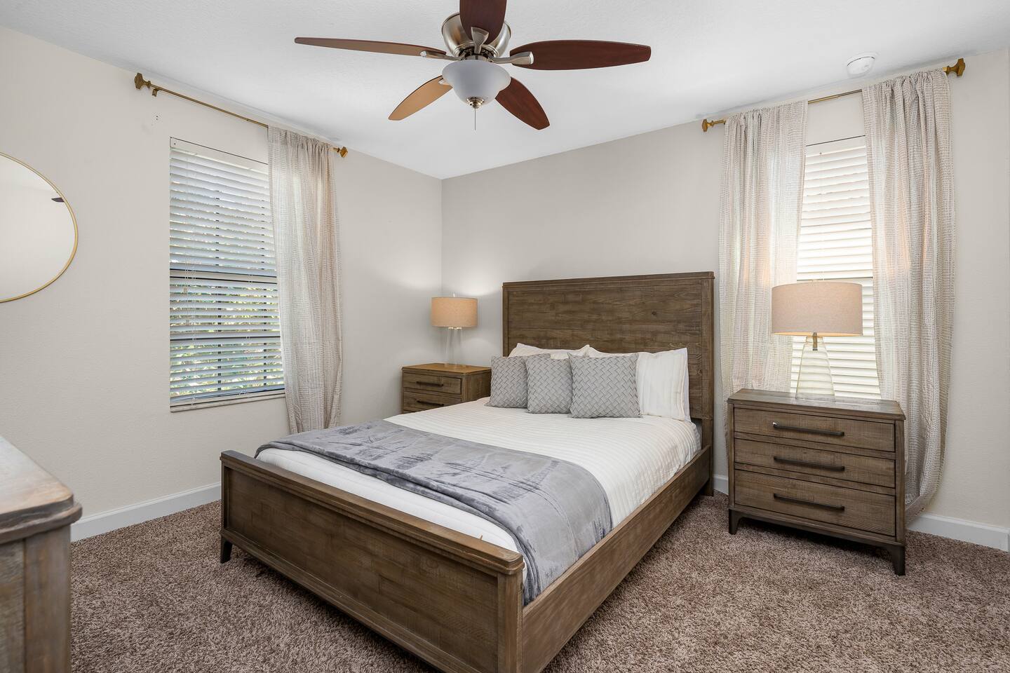 Relax in modern comfort with stylish decor and warm, inviting natural light!
