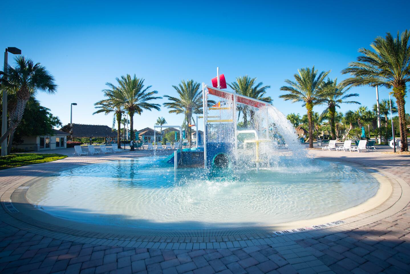 Splash Zone: Dive into fun at our vibrant water playground under the Florida sun