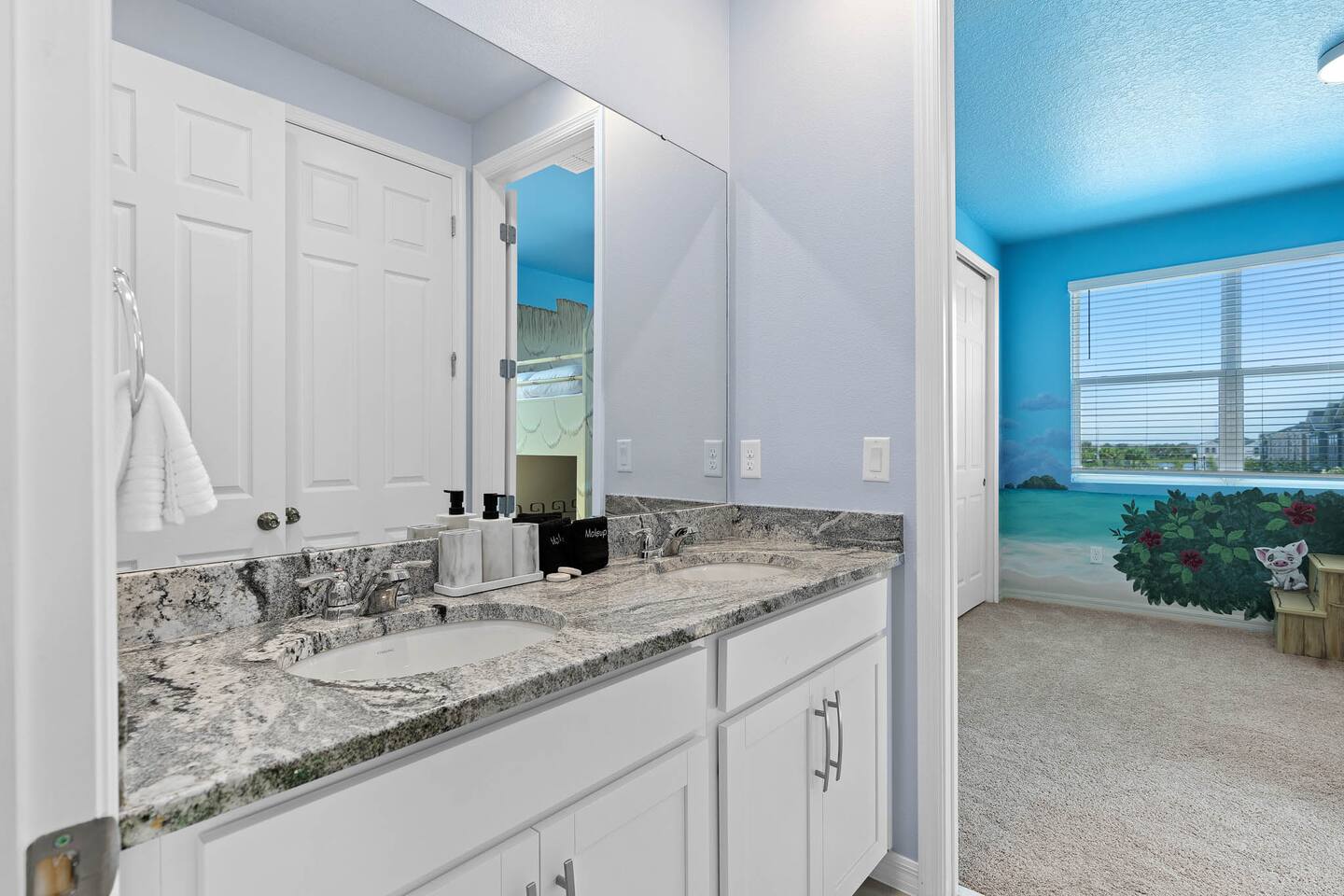Jack n Jill bathroom upstairs.