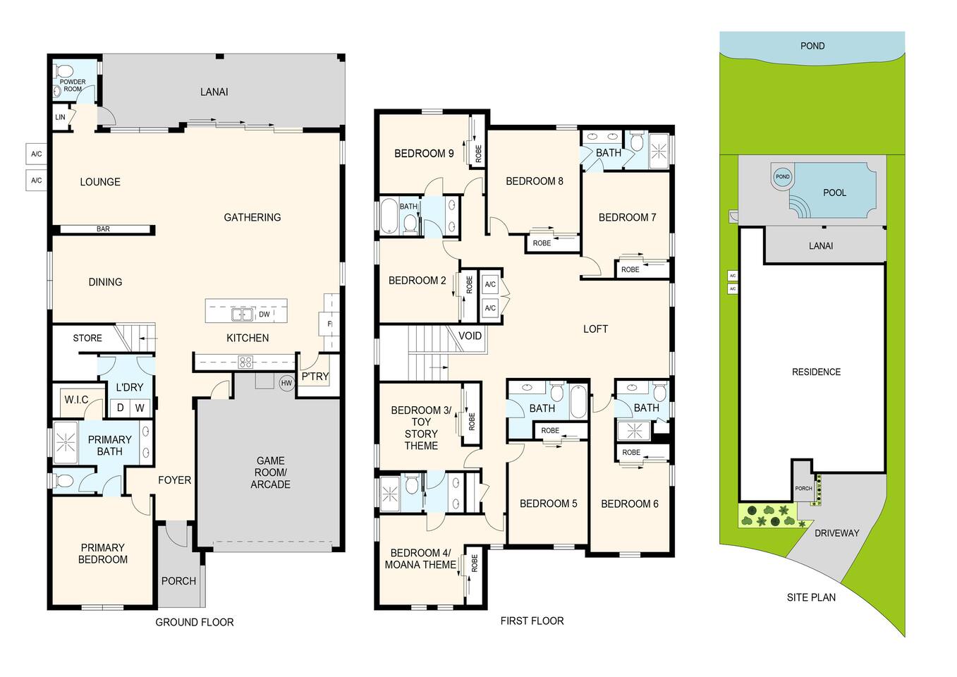 Check out the spacious floorplan and lot detail!